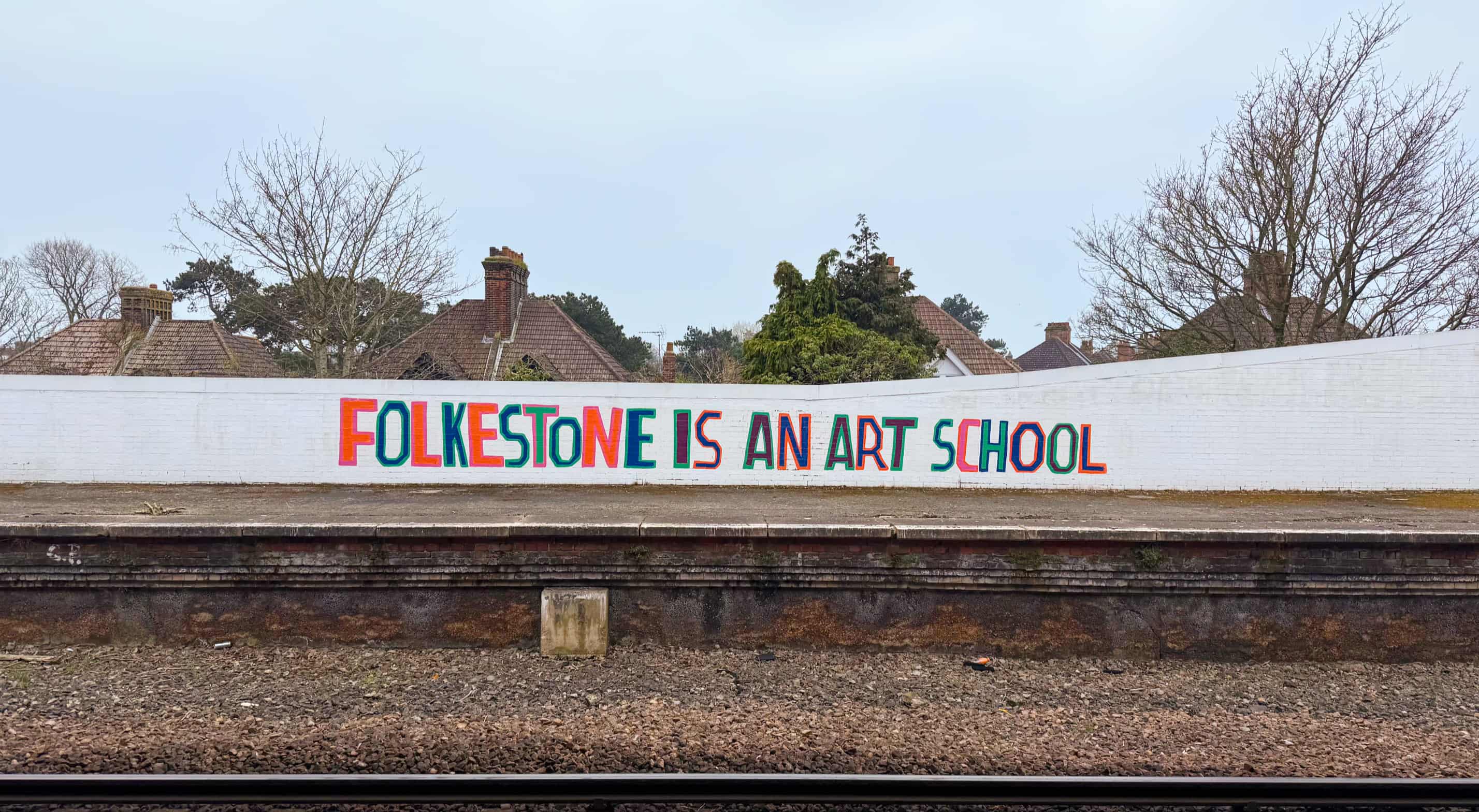 Grafitti at Folkestone Central Station