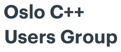 Oslo C++ Users Group